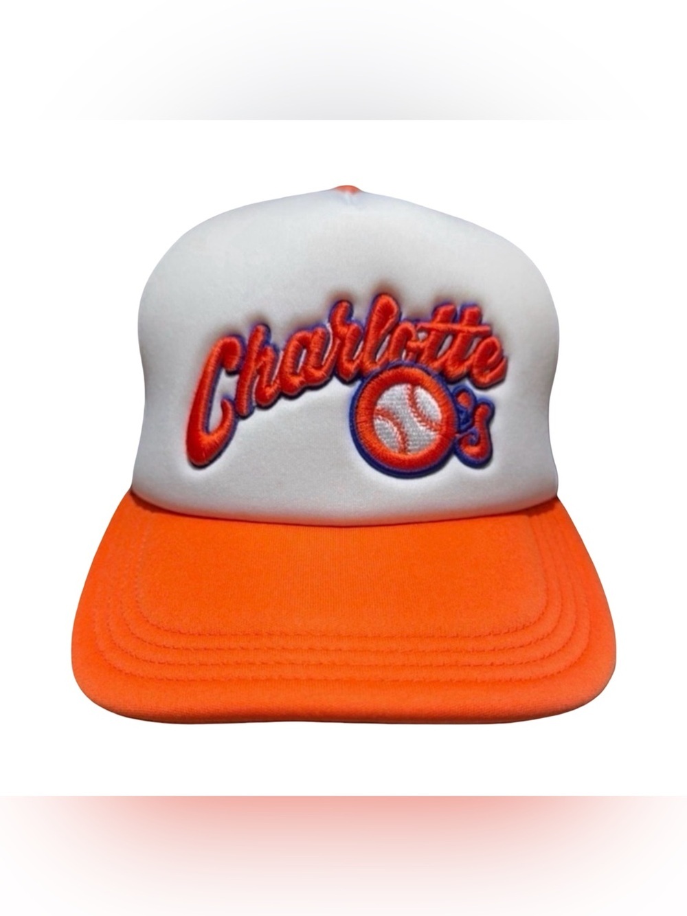 Ebbet’s Field Charlotte Orioles Vintage Minor League Trucker Hat. OS. New